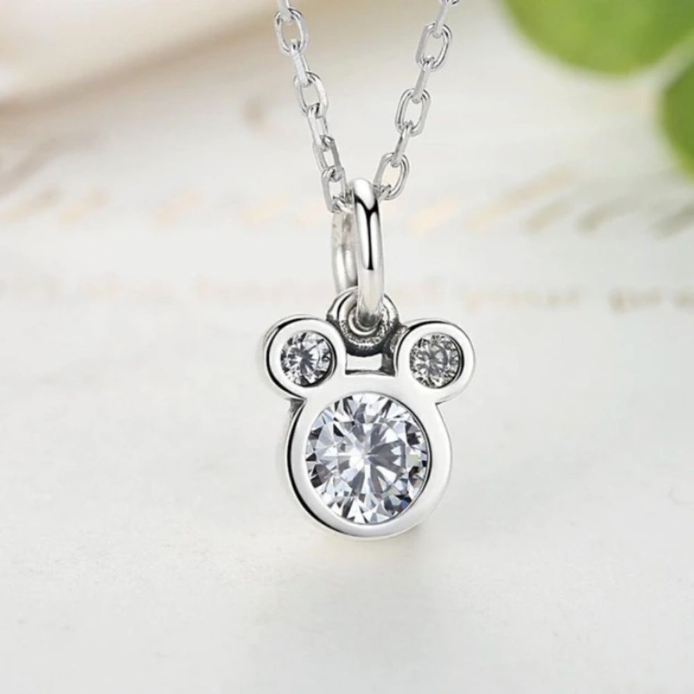 Mickey Mouse Gemstone Necklace - Picture 3 of 5